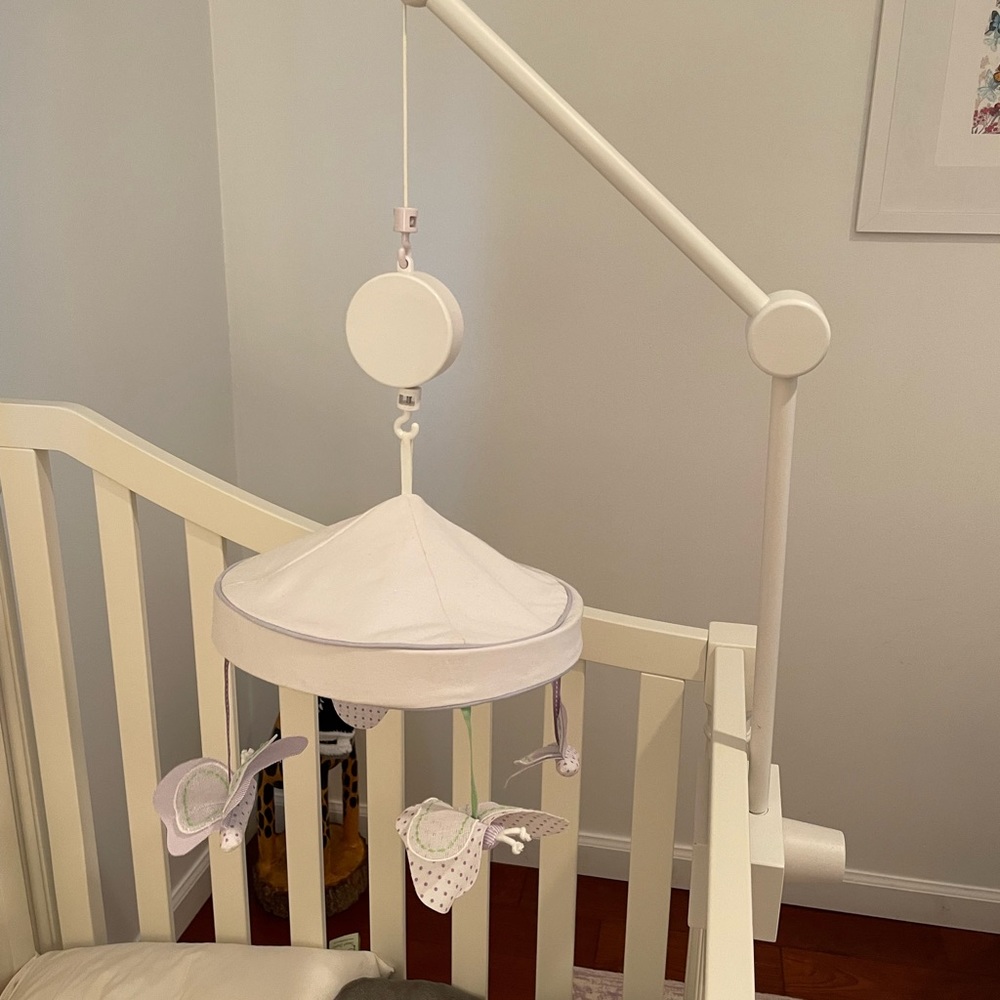 Pottery Barn kids butterfly mobile with arm